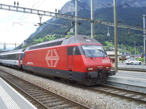 Sargans am 04. Juli 2008 mit dem IR 775