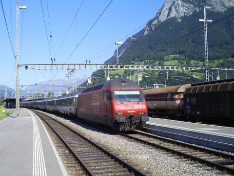 Sargans am 25. Juli 2008 mit dem IR 765