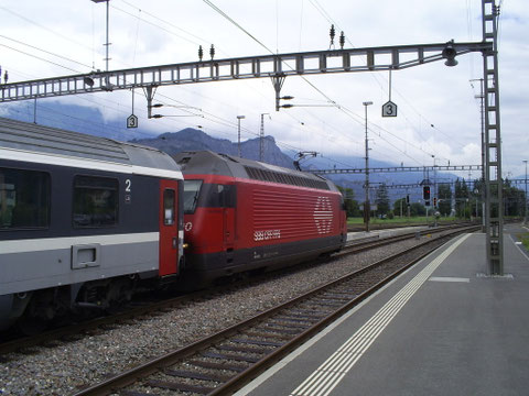 Sargans am 04. Juli 2008 mit dem IR 775