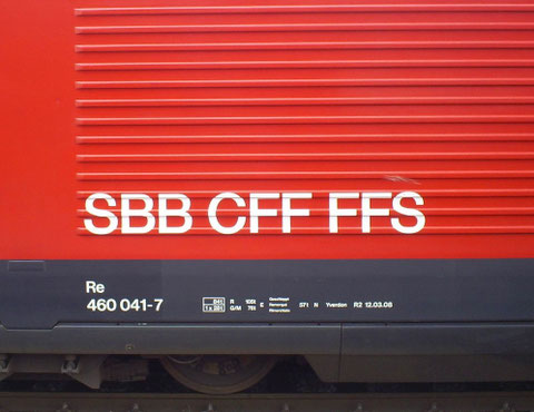 Sargans am 12. Juni 2008 mit dem IR 775