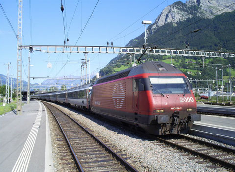 Sargans am 31. Juli 2008 mit dem IR 765