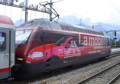 EC 161 "Vorarlberg" in Sargans am 14. Juni 2008