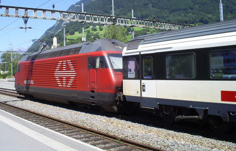 Sargans am 24. Juli 2008 mit dem IR 769