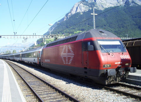 Sargans am 25. Juli 2008 mit dem IR 765