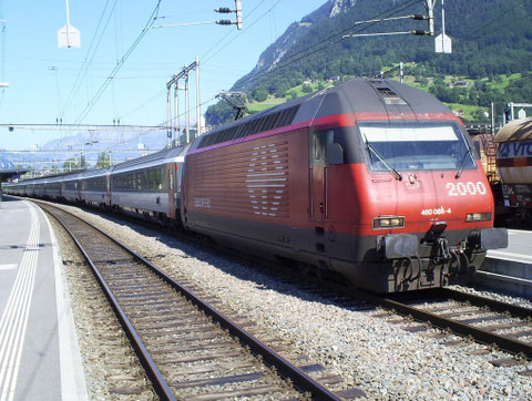 Sargans am 25. Juli 2008 mit dem IR 765