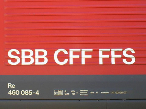 Sargans am 25. Juli 2008 mit dem IR 765