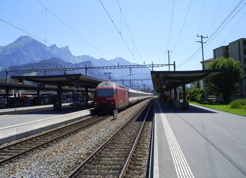 Sargans am 24. Juli 2008 mit dem IR 769