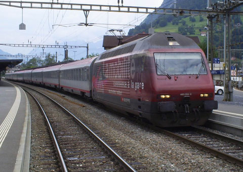 EC 161 "Vorarlberg" in Sargans am 14. Juni 2008