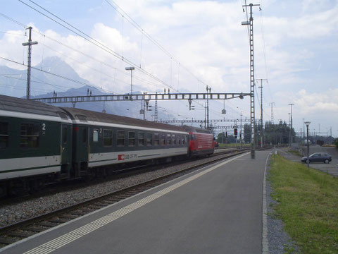 Sargans am 12. Juni 2008 mit dem IR 775