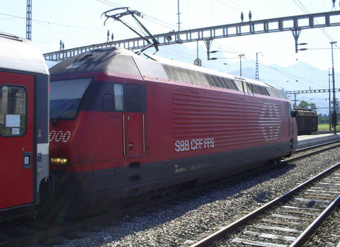 Sargans am 25. Juli 2008 mit dem IR 765