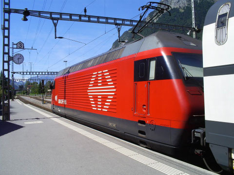 Sargans am 10. August 2008 mit dem IC 578