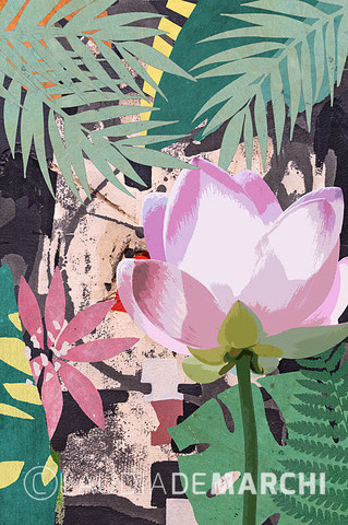 Besuch im Botanischen Garten - 60 x 90