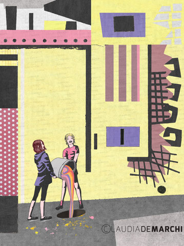 La Ville en Rose - 60 x 80