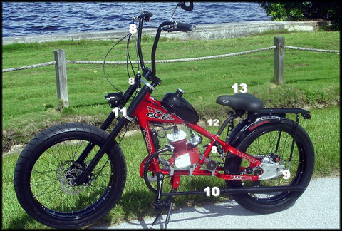 Pedal bike chopper sale
