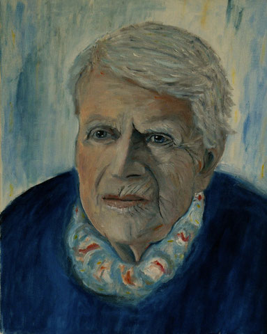 Meine Mutter, 2004, Öl/LW 50x40 cm