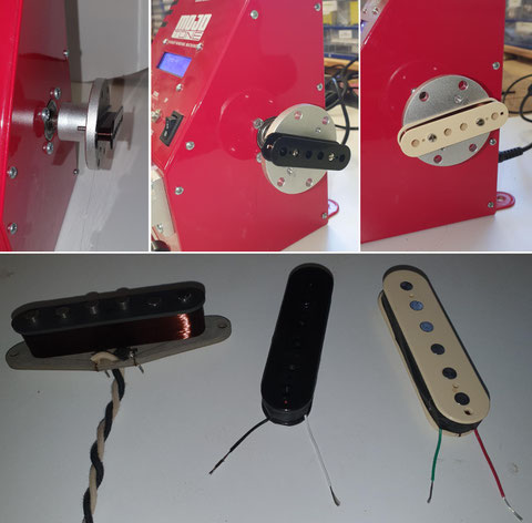 Der Humbucker ist mit dem selben Wickeldraht auf 10,54kOhm gewickelt worden.