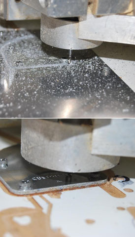 Die Neckplatte wird aus Aluminium angefertigt.