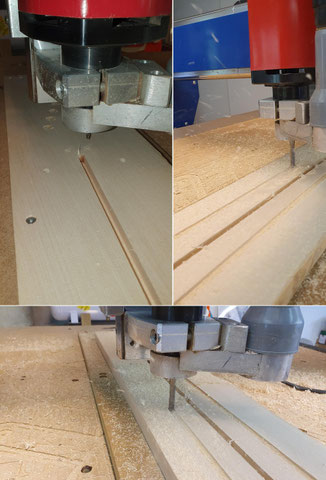 Der Hals ist als nächstes an der Reihe.