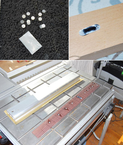 Zeit, die Dots und das Inlay zu machen.