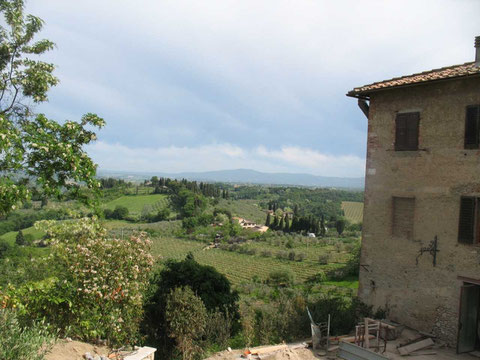 San Gimignano, Weinanbau im Chiantigebiet