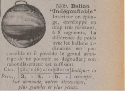 Ballon choisi sur le catalogue (Rubrique Jeuxde Plein Air) gallica.bnf.fr