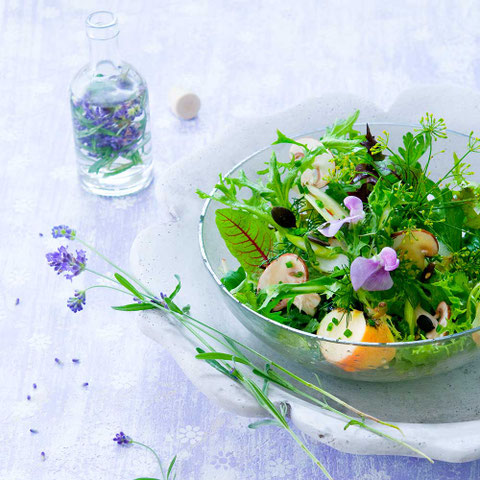 Salat mit Lavendel Vinaigrette, Udo Einenkel, Food Fotograf