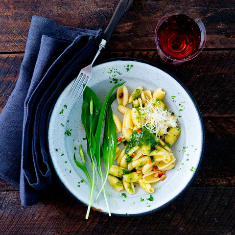 Malloredus mit Bärlauch-Pesto, Udo Einenkel, Food Fotograf