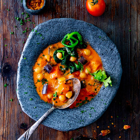 Kichererbsen-Tomaten-Spinat Suppe, Udo Einenkel, Food Fotograf