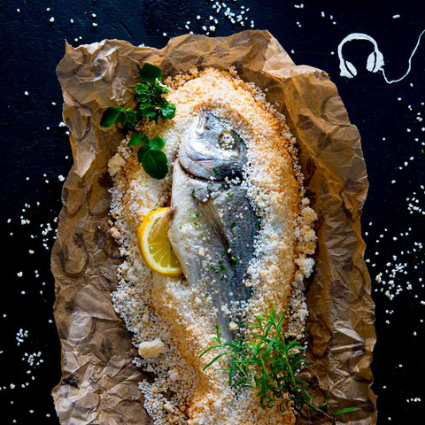 Dorade im Salzmantel, Udo Einenkel, Food Fotograf