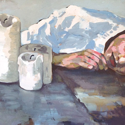 sigrid hutter, "der traum", 2015, 80 x 180 cm, acryl auf leinwand – erlas galerie