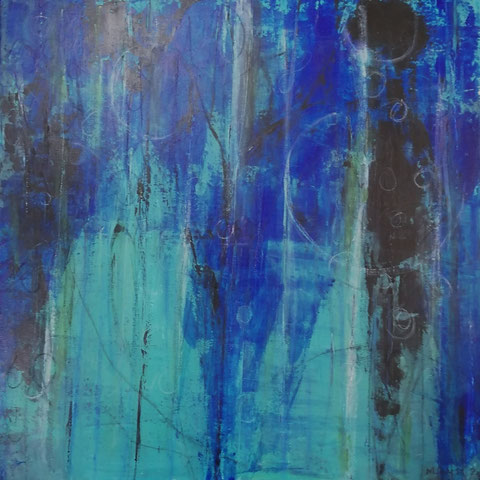 Michael F. Wyss, Verborgene Schätze, Acryl, 60x60cm, 2020