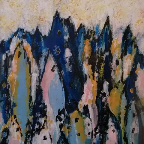 Michael F. Wyss, Ohne Titel, Acryl, 50x70 cm, 2019