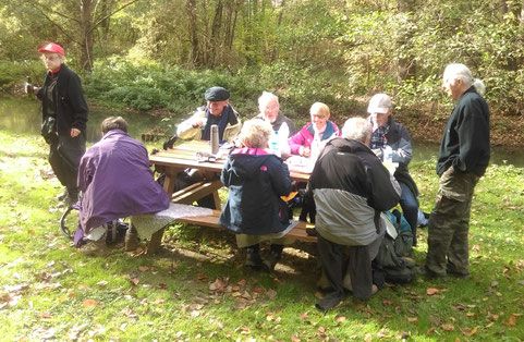 Après une belle balade, le soleil s'est invité à la table