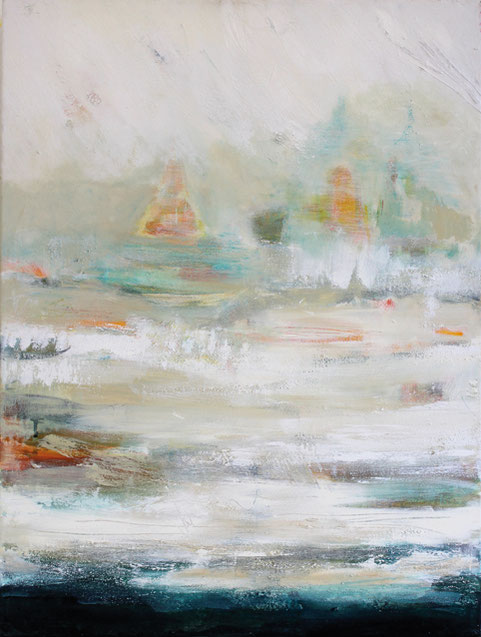Bagan I Acryl, burmesische Erde, 80 x 60 cm, 9/13