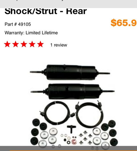 Air shocks will be going in this year
