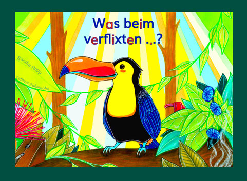 Der kleine Tukan ist auf der Frankfurter Messe angekommen. 