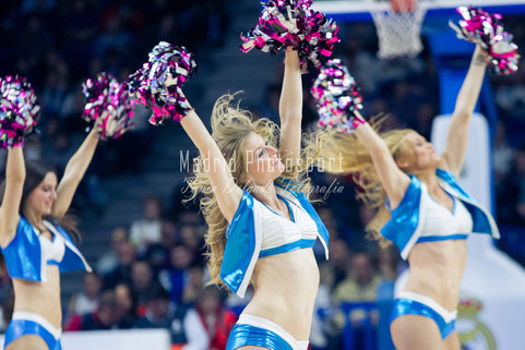 Baloncesto. Euroliga, Real Madrid, Estrella Roja. Cheerleaders