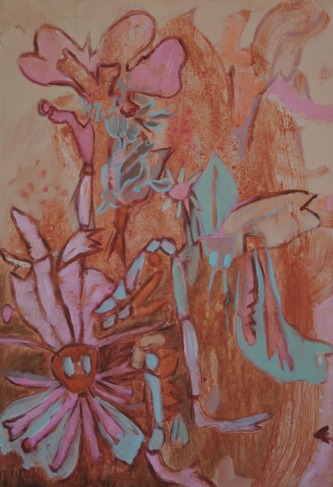 Pollinisation 2, 2026 Acryl auf Leinwand 117x80
