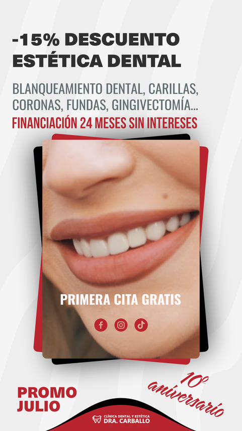 Promoción válida para tratamientos contratados del 01/07/25 al 31/07/25. No acumulable a otros descuentos y promociones. Tratamientos sujetos a prescripción médica. Financiación sujeta a aprobación bancaria/financiera. Registro sanitario: 3427.6751