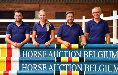 Team Horse Auction Belgium: Kevin Gielen, Lore Penders, Christophe Gijbels and Michel Spaas