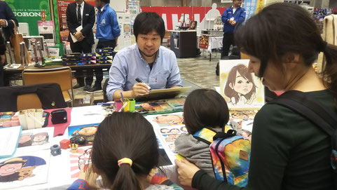 東京　都内　似顔絵　チームタワーズ　イベント