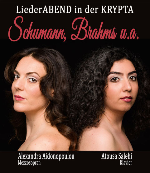 Liederabend Schumann, Brahms u.a.  in der KRYPTA