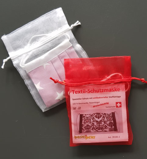 verpackt im schmucken Organza-Geschenk-Beutel