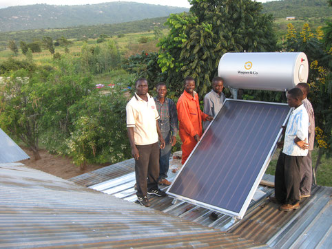 Domestic hot water supply for an orphanage in Tanzania