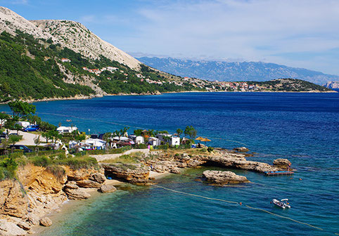 Campingplatz an Adria Küste Italien