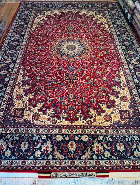 ESFAHAN wool&silk  SEIRAFIAN マンチェスターウール　ドザール　約80Raj　ペア商品　クリックで詳細ページへ