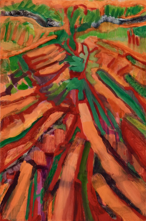 O.T-4, 2019-2024, Acryl auf Leinwand, 150x100
