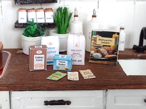 Miniatur-Backzutaten basteln