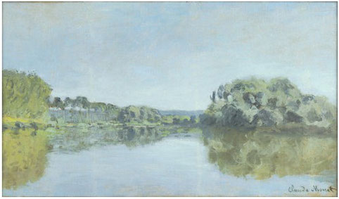 "Le Bords de la Seine à Argenteuil" 1875 (?), recante firma Claude Monet, ©Collezione privata David Joel/BBC