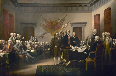 John Trumbull (1756–1843),Declaration of Independence,1819, US Capitol